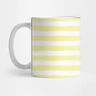 Pastel yellow stripes Mug